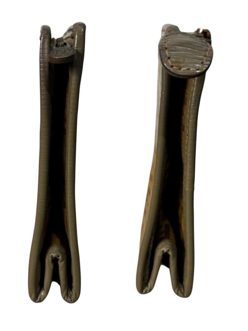 FENDI Clutch Bag Second Bag FF Zucca Brown Authentic