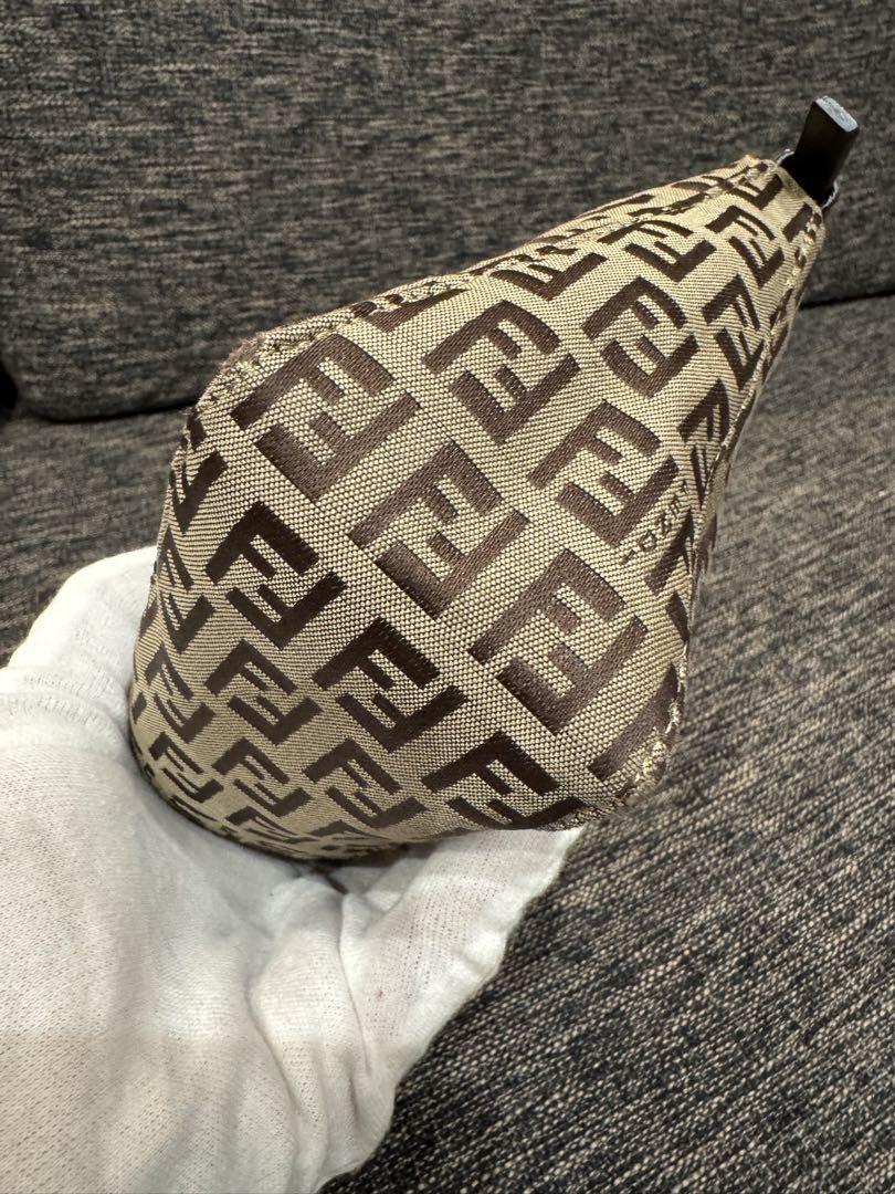 FENDI Hand Shoulder Bag Tote Purse FF Zucca Authentic