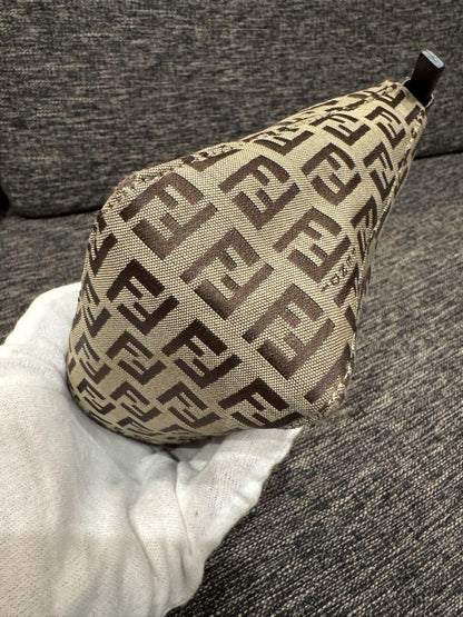 FENDI Hand Shoulder Bag Tote Purse FF Zucca Authentic