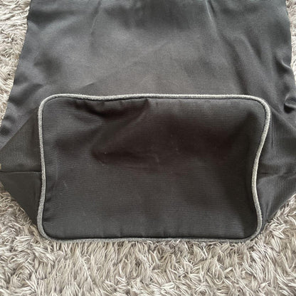 FENDI Hand Bag Tote Purse Logo Black Authentic