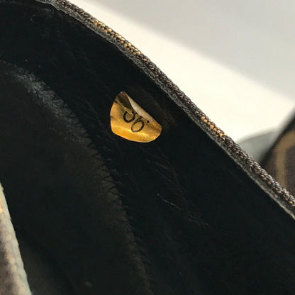 FENDI Short Boots Shoes FF Zucca EU 36 US 6 Canvas Leather Brown Authentic