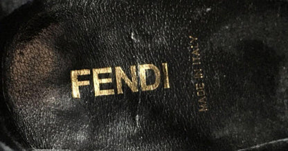 FENDI Short Boots Shoes EU 35.5 US 5.5 Leather Authentic