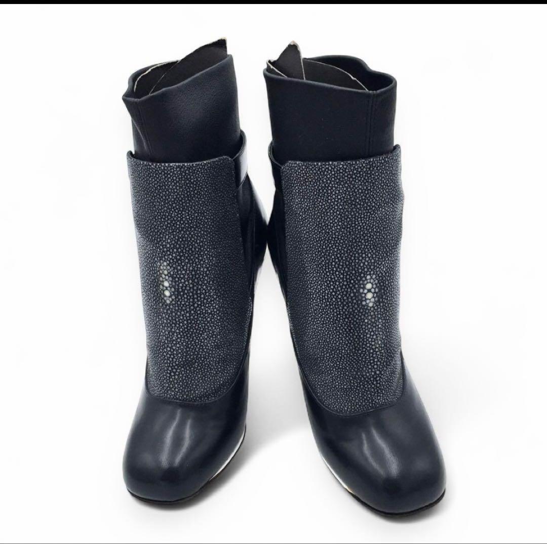 FENDI Short Boots Shoes EU 35.5 US 5.5 Leather Authentic