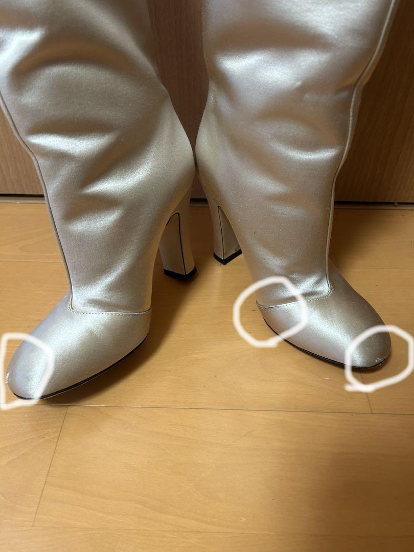 FENDI Long Boots Shoes EU 36 US 6 Champagne Gold Authentic