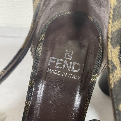 FENDI Shoes Pumps Heel FF Zucca EU 36.5 US 6.5 Multicolor Authentic