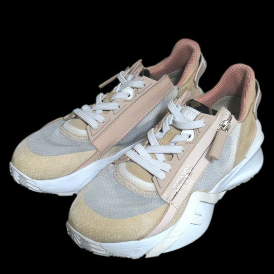FENDI FLOW Sneakers Shoes Low-Cut EU 36 US 6 Pink Beige Authentic