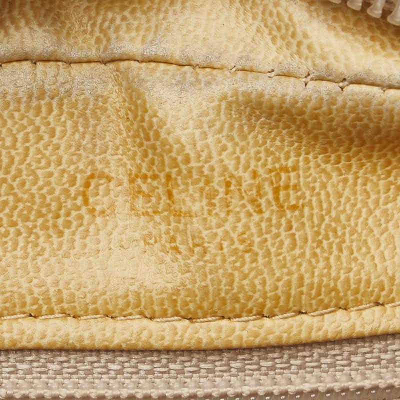 CELINE Shoulder Bag Purse Macadam PVC Leather Brown Authentic