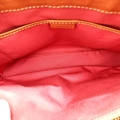 CELINE Hand Bag Tote Purse C Macadam Suede Leather Pink Authentic