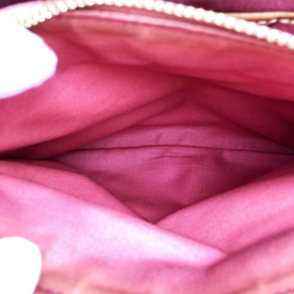 CELINE Hand Bag Tote Purse C Macadam Suede Leather Pink Authentic