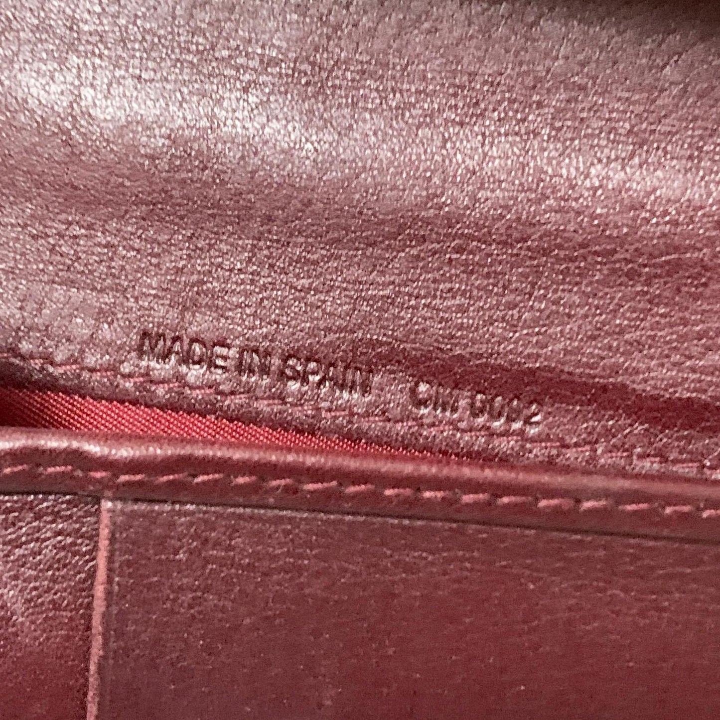 Christian Dior Wallet Trotter No.2 PVC Flap Long Purse Canvas Red Authentic