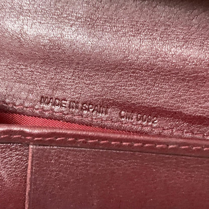 Christian Dior Wallet Trotter No.2 PVC Flap Long Purse Canvas Red Authentic