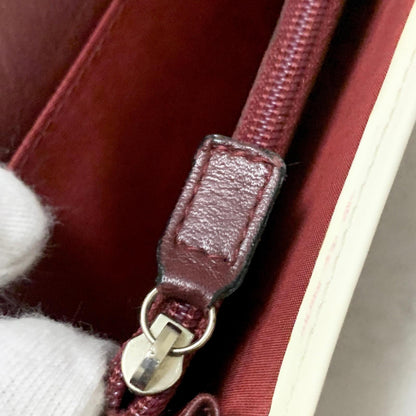 Christian Dior Wallet Trotter No.2 PVC Flap Long Purse Canvas Red Authentic