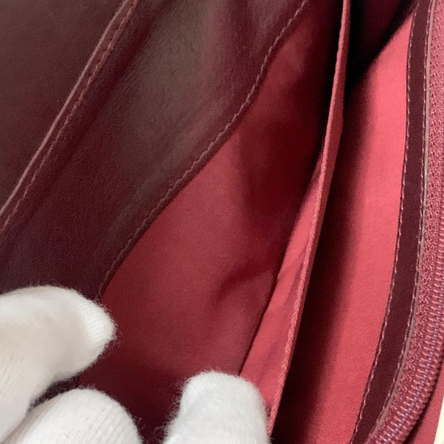 Christian Dior Wallet Trotter No.2 PVC Flap Long Purse Canvas Red Authentic