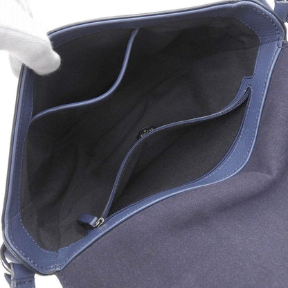 MULBERRY Shoulder Bag Purse Leather Blue Authentic