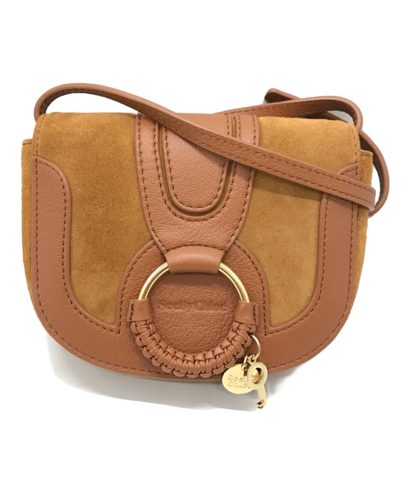 SEE BY CHLOE Shoulder Bag Purse Beige Authentic