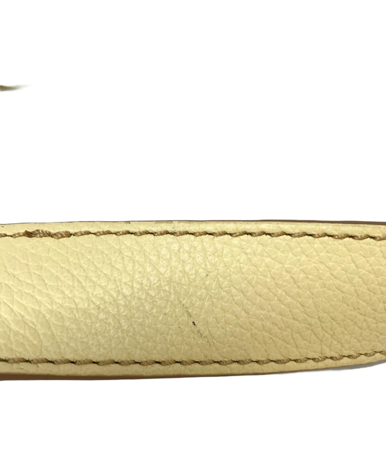 Chloe Hand Bag Tote Purse cecilya Leather Yellow Authentic