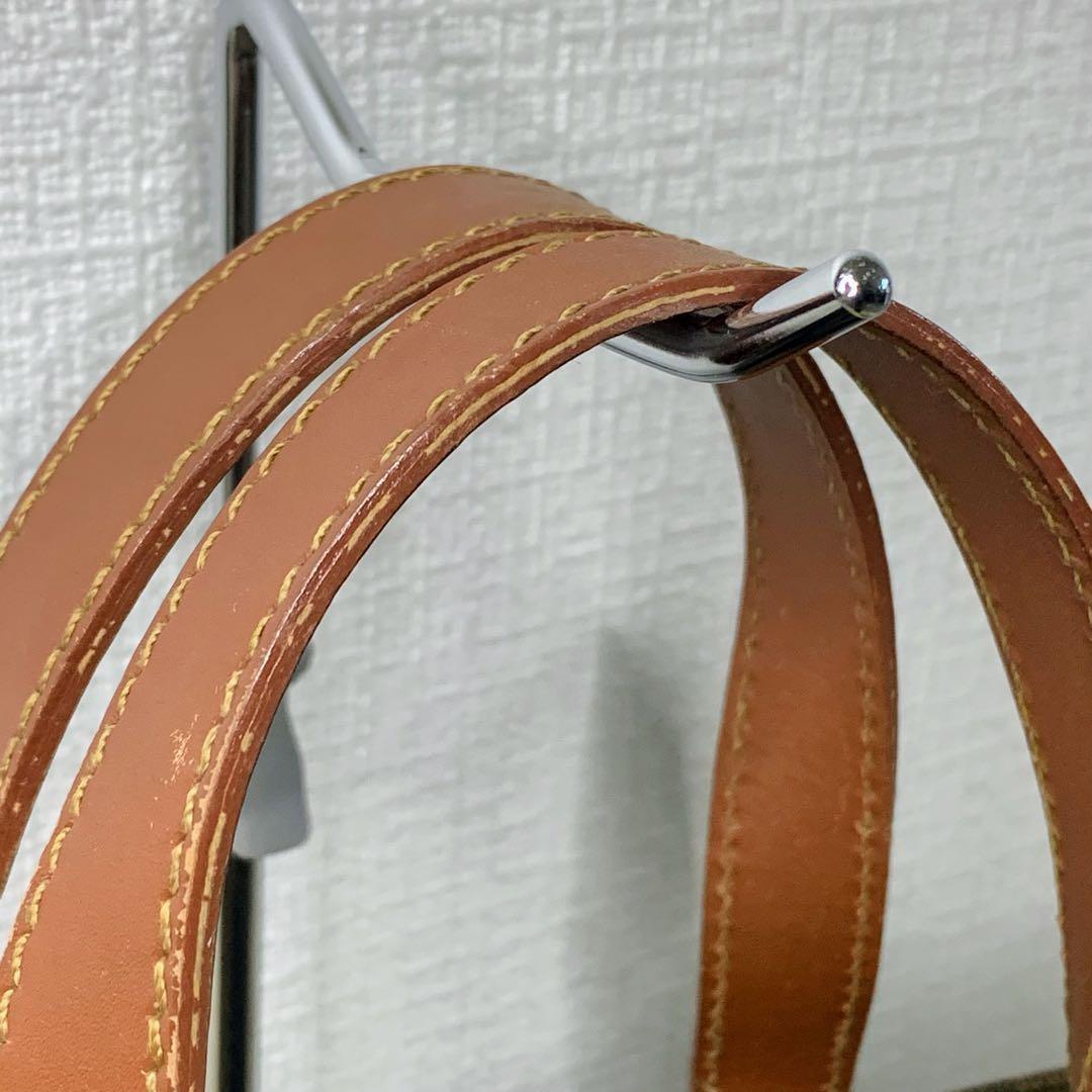 FENDI Hand Shoulder Bag Tote Purse 2way FF Pecan Stripe Authentic