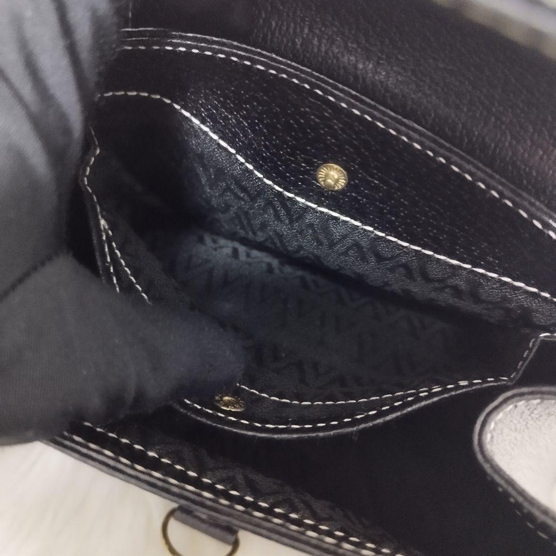 Valentino les sacs Hand Bag Tote Purse Leather Black Authentic