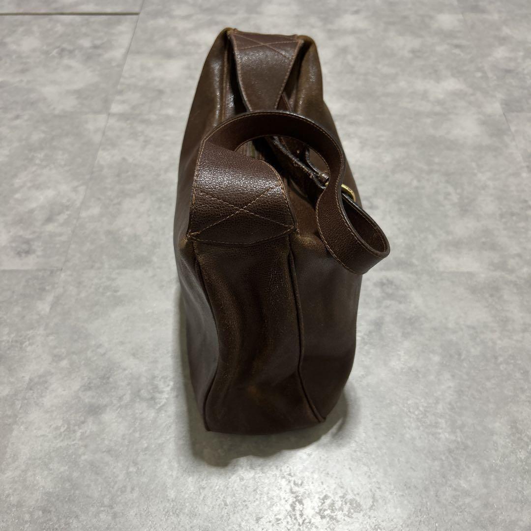 Valentino Garavani Shoulder Bag Purse Leather Brown Authentic