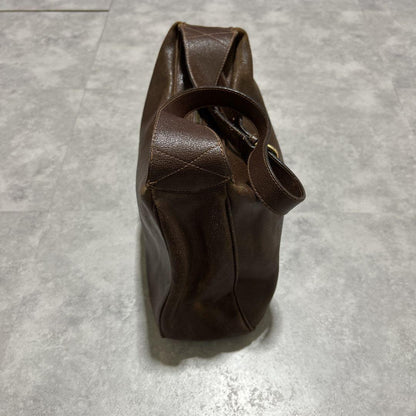 Valentino Garavani Shoulder Bag Purse Leather Brown Authentic