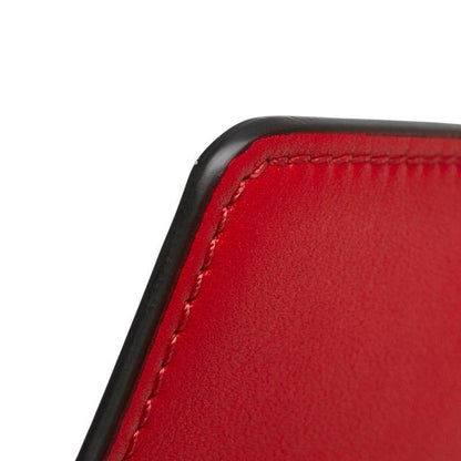 Valentino Garavani Clutch Bag Second Bag Logo Leather Red Authentic