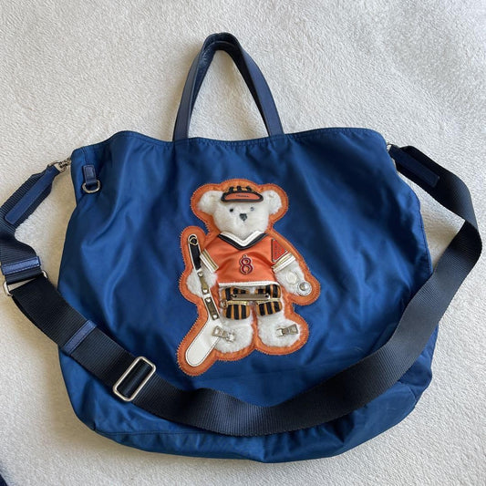 PRADA Hand Shoulder Bag Tote Purse 2way Logo 2008 Beijing Olympics Limited Auth