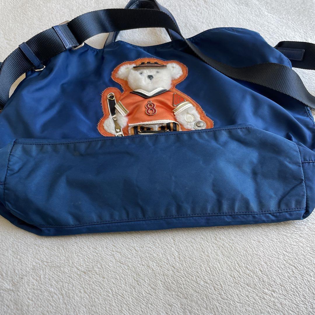 PRADA Hand Shoulder Bag Tote Purse 2way Logo 2008 Beijing Olympics Limited Auth