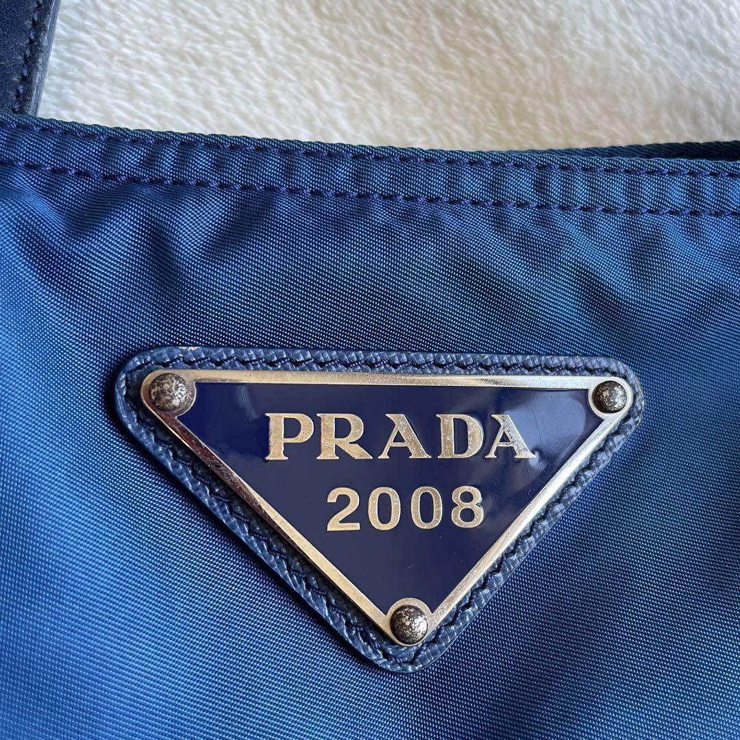 PRADA Hand Shoulder Bag Tote Purse 2way Logo 2008 Beijing Olympics Limited Auth