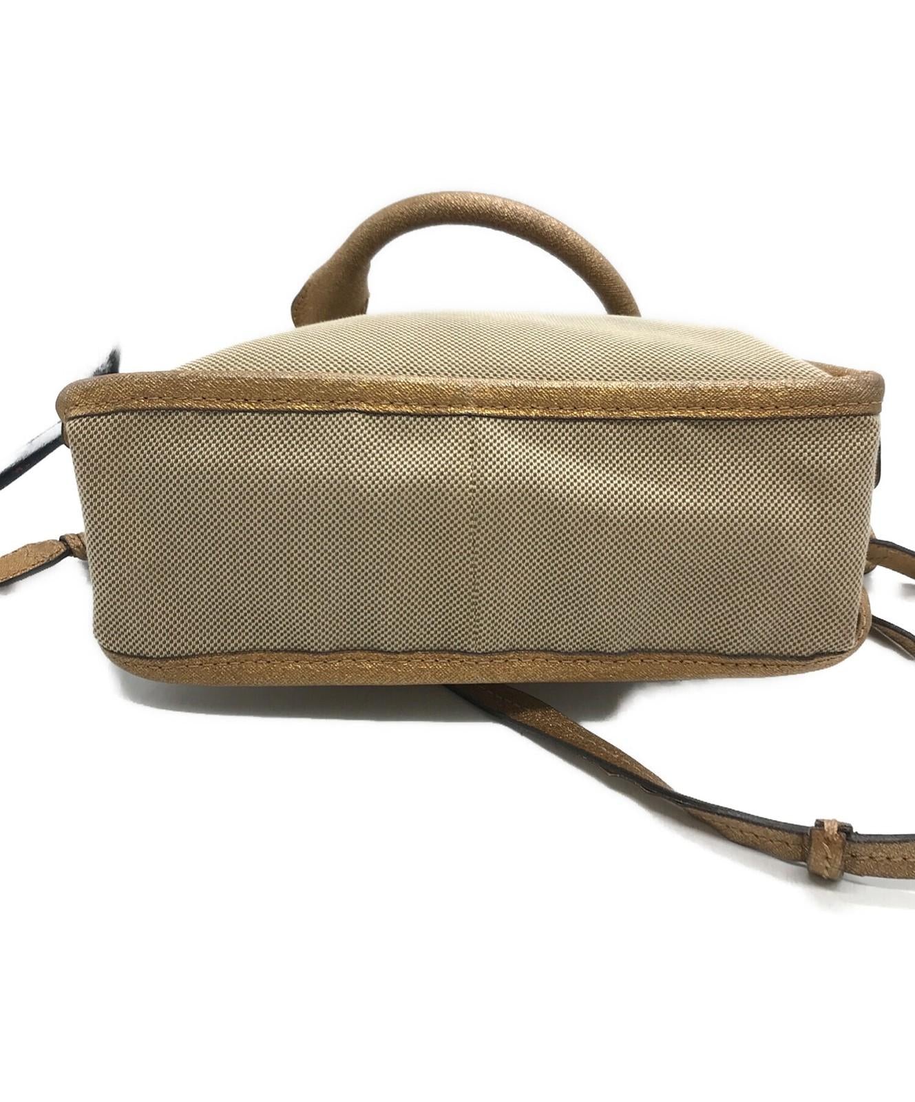 Chloe Harley Purse handbag shoulder bag canvas convertible bag Beige Used Unisex