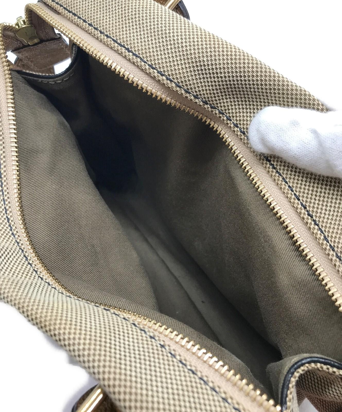 Chloe Harley Purse handbag shoulder bag canvas convertible bag Beige Used Unisex