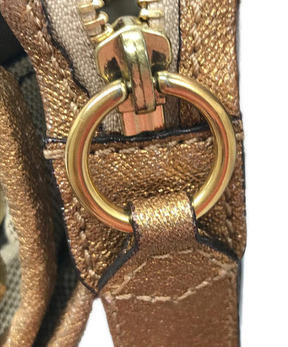 Chloe Harley Purse handbag shoulder bag canvas convertible bag Beige Used Unisex