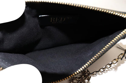 Valentino Shoulder Bag Purse Leather Black Authentic