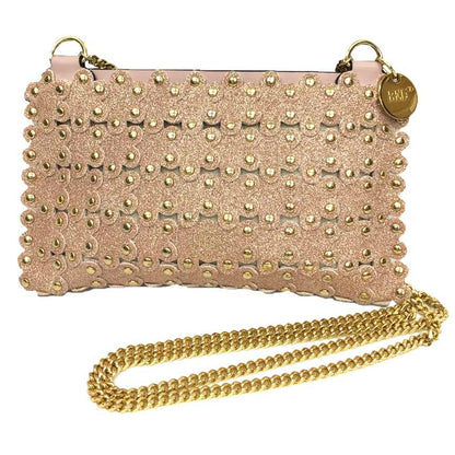 Red Valentino Shoulder Bag Purse Leather Pink Authentic