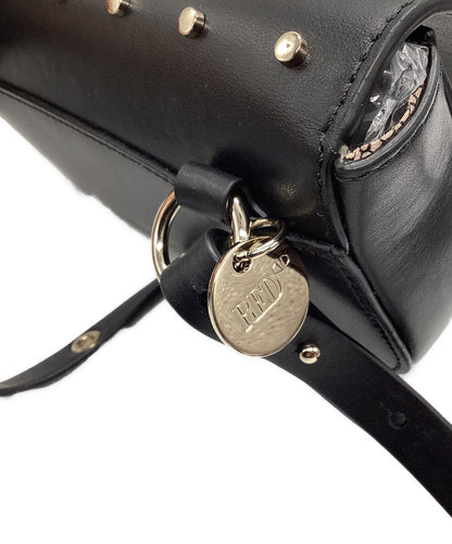 RED VALENTINO Shoulder Bag Purse Leather Black Authentic