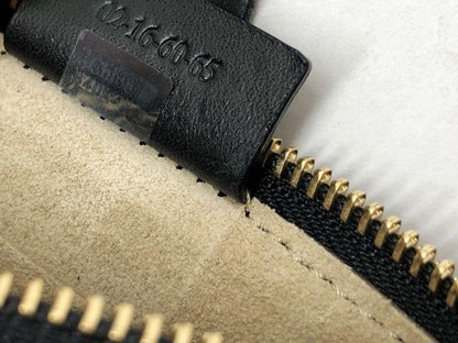 Chloe Shoulder Bag Purse Jane Tassel Fringe Suede Leather Black Authentic