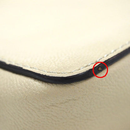 See By Chloe Shoulder Bag Purse Leather Beige Authentic