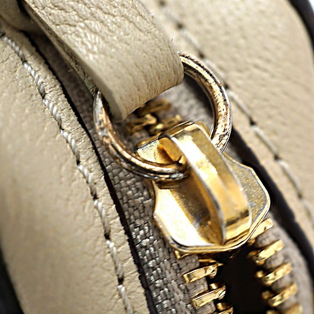 See By Chloe Shoulder Bag Purse Leather Beige Authentic