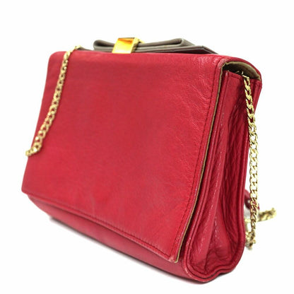 See By Chloe Shoulder Bag Purse Leather Pink Authentic