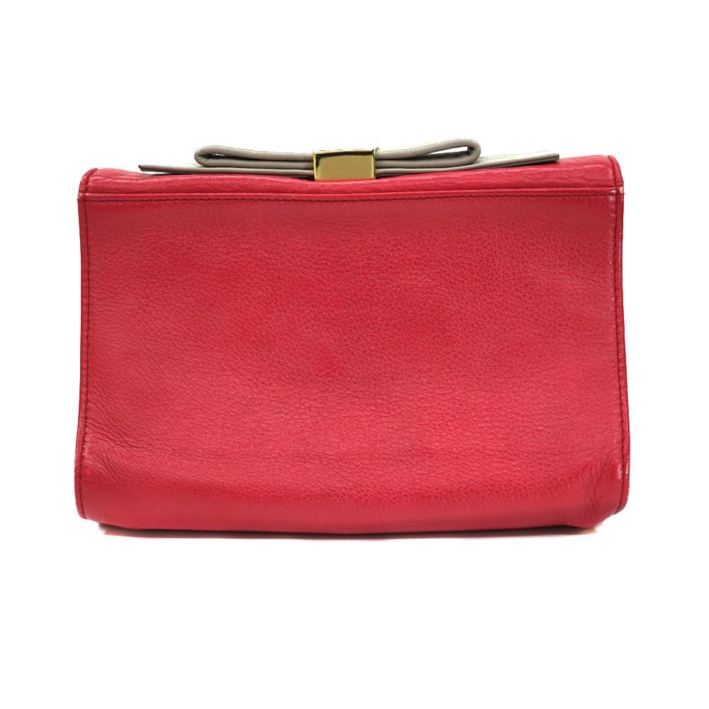 See By Chloe Shoulder Bag Purse Leather Pink Authentic