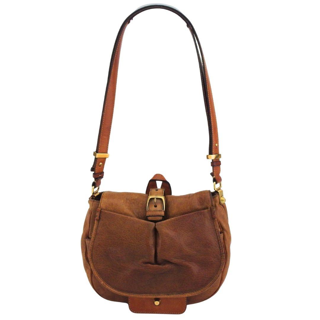 Chloe Shoulder Bag Purse Beige Brown Authentic