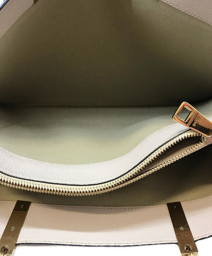 Chloe Hand Bag Tote Purse Chain Leather Black Pink Beige Authentic