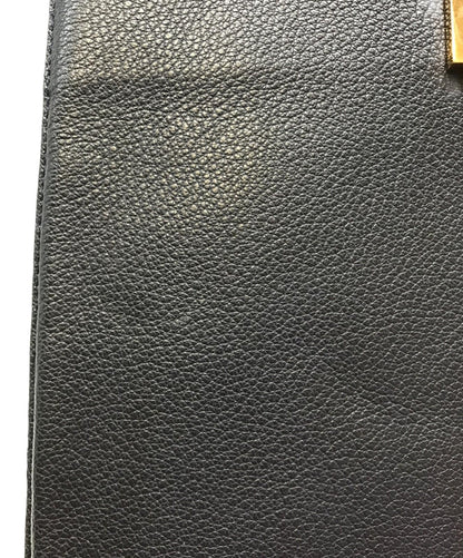 Chloe Hand Bag Tote Purse Chain Leather Black Pink Beige Authentic