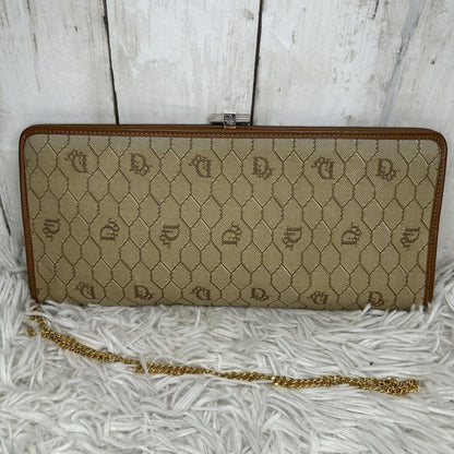 Christian Dior Shoulder Bag Purse Honeycomb Canvas Beige Brown Authentic