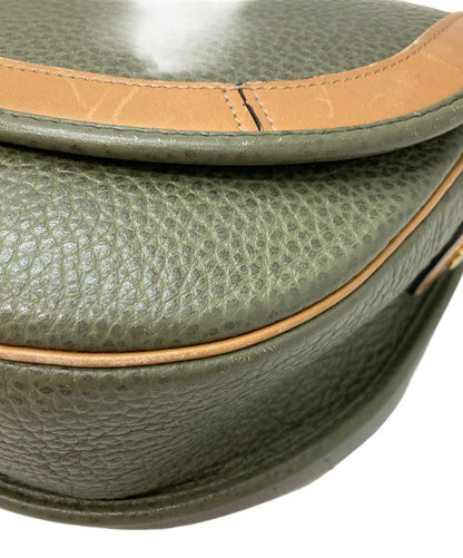 Christian Dior Shoulder Bag Purse CD Green Authentic