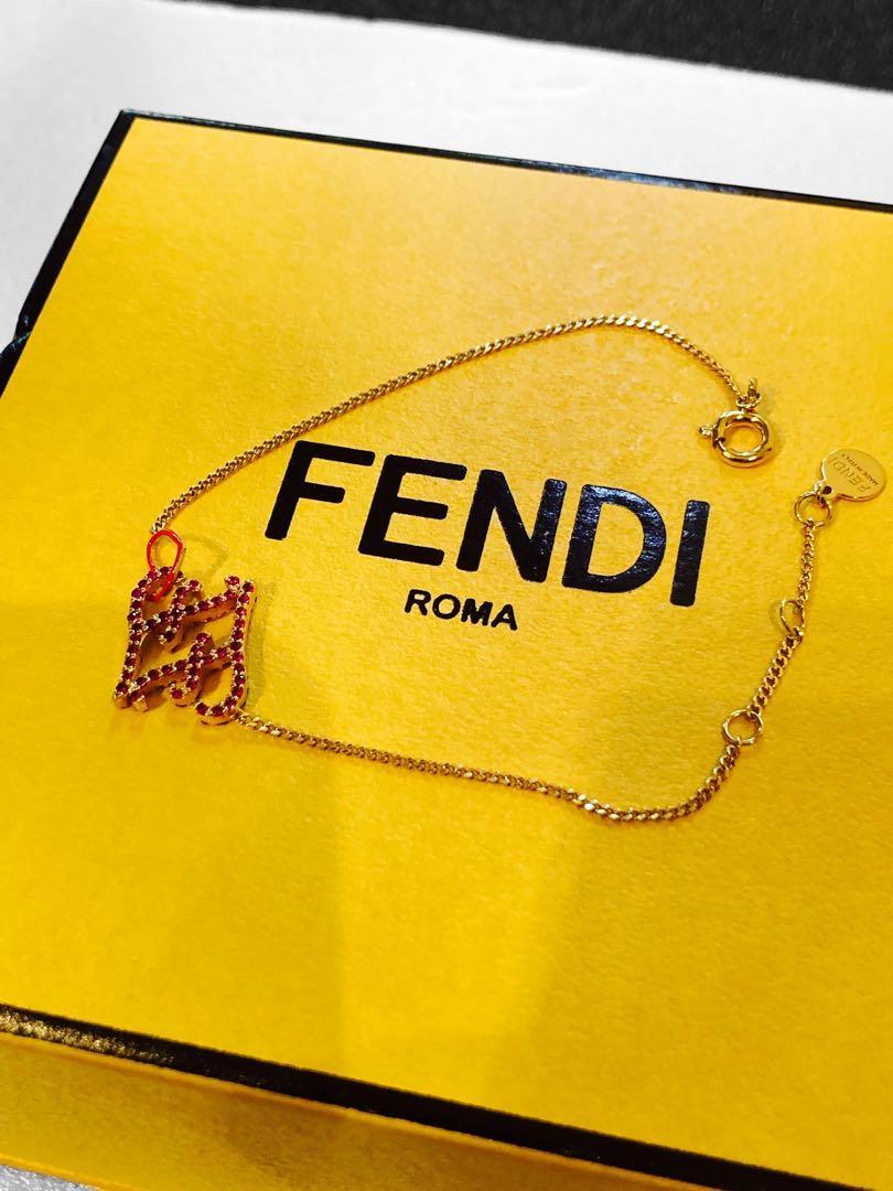 FENDI Bracelet Bangle FF Authentic