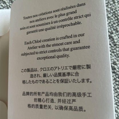 Chloe Purse shoulder bag Leather chain Logo beige gray gold leather Women's Used