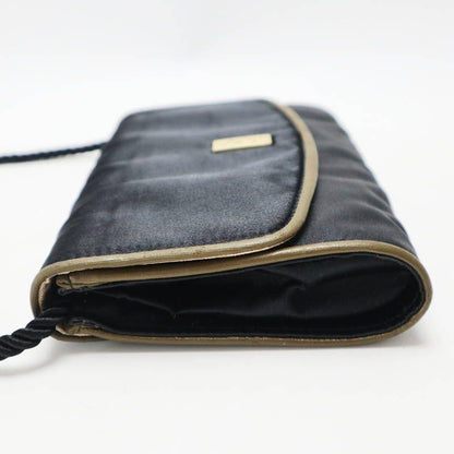 Saint Laurent Shoulder Bag Purse 2way YSL Cassandra Satin Black Authentic