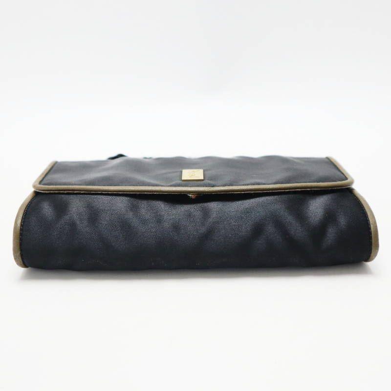 Saint Laurent Shoulder Bag Purse 2way YSL Cassandra Satin Black Authentic