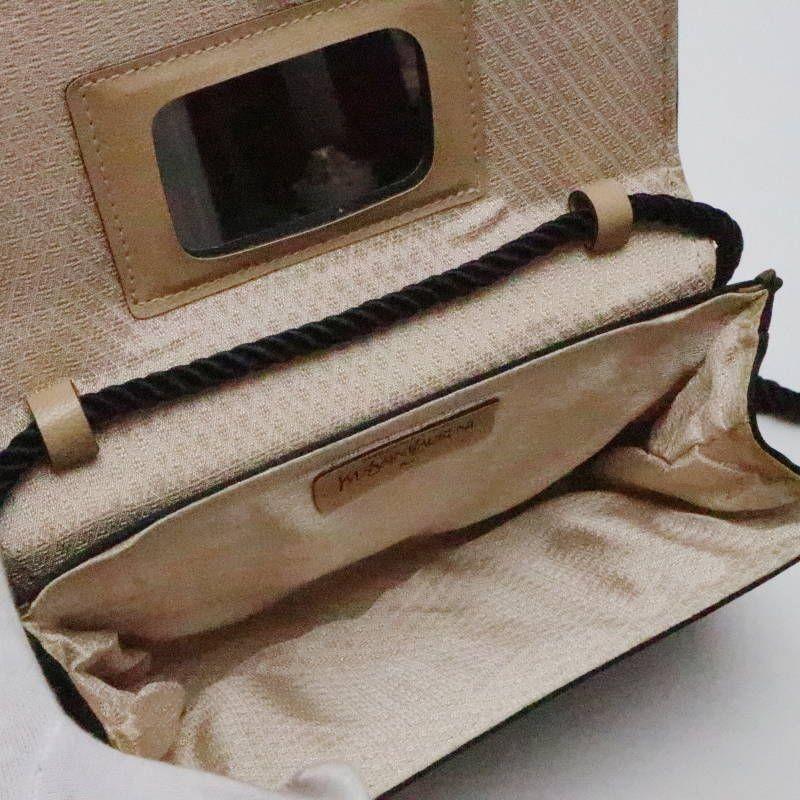 Saint Laurent Shoulder Bag Purse 2way YSL Cassandra Satin Black Authentic