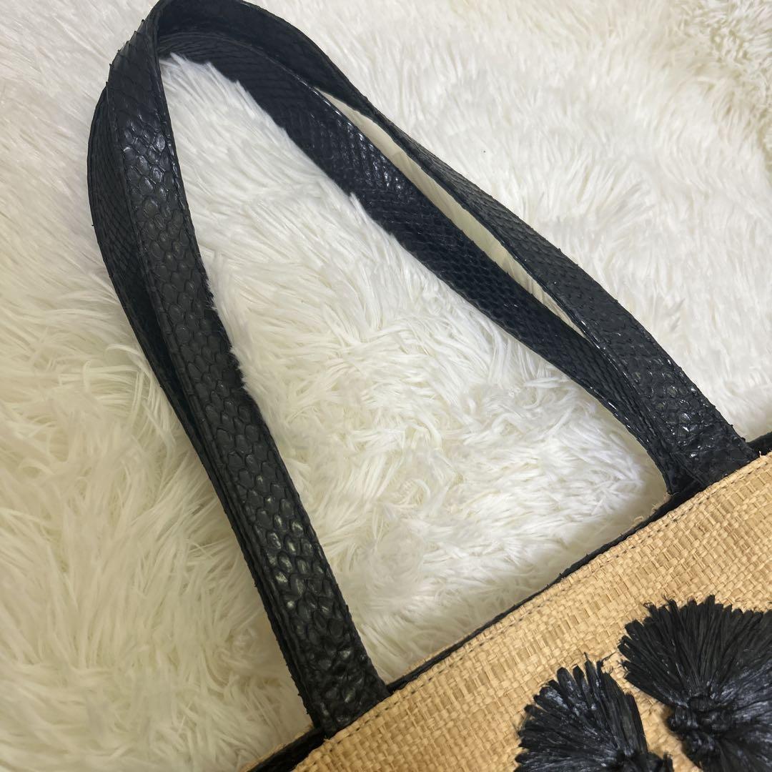 FENDI handbag Tote Purse light Brown flower embroidery Authentic Women's Used